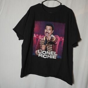 Lionel Richie Earth Wind and Fire Concert T Shirt 2XL Black Graphic Tee